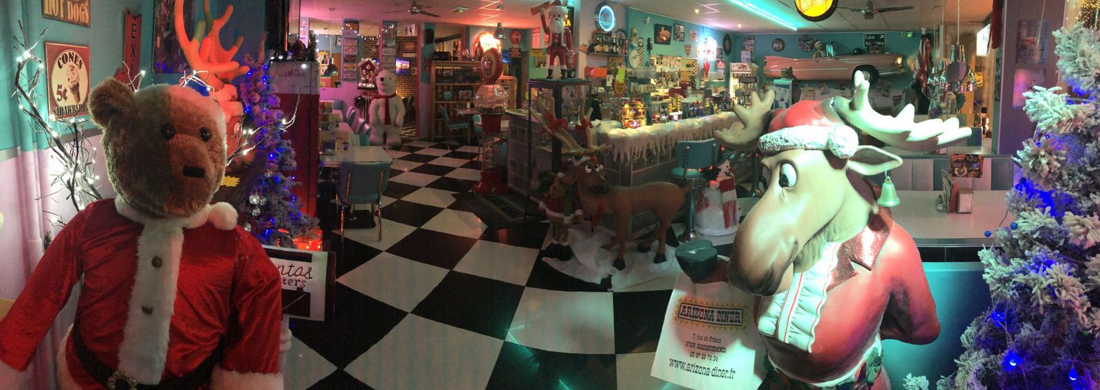 Déco de Noël au diner